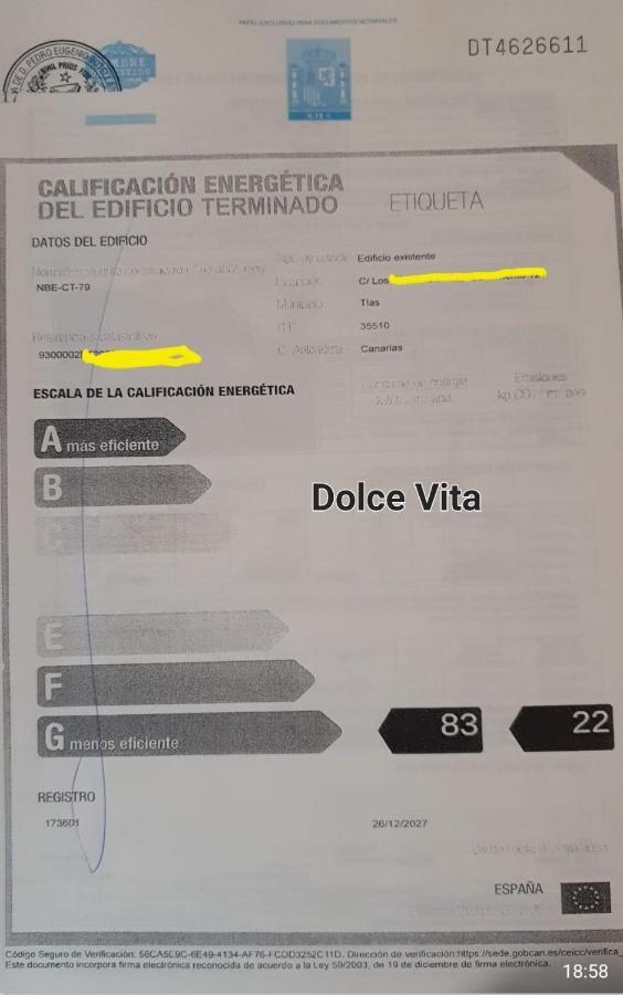 Vivienda Vacacional La Dolce Vita Tías Dış mekan fotoğraf